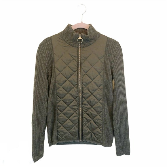 Barbour Jackets & Blazers - Barbour Sport | Medium Full Zip Quilted Sweater